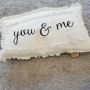 You & Me Feathered Pillow